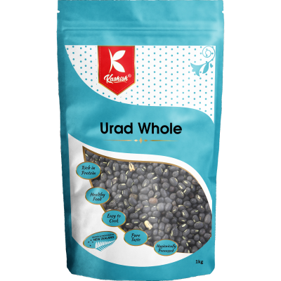 Kashish Black Urad Whole Gram Beans 1kg