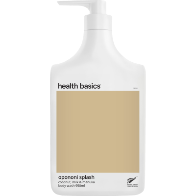 Health Basics Opononi Splash Coconut, Milk & Manuka Body Wash 950ml