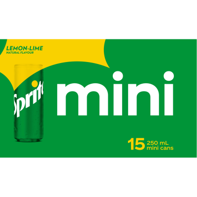 Sprite Lemon-Lime Soft Drink Mini Cans 15 x 250ml