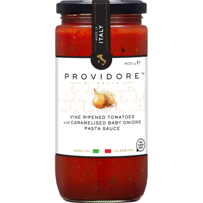 Providore Vine Ripened Tomatoes With Caramelised Baby Onions Pasta Sauce 0.4kg