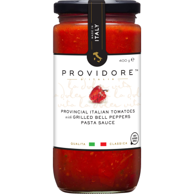 Providore Italian Tomatoes With Grilled Red Peppers Pasta Sauce 400g