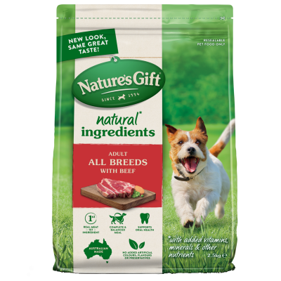 Nature's Gift Beef Dog Food 2.5kg