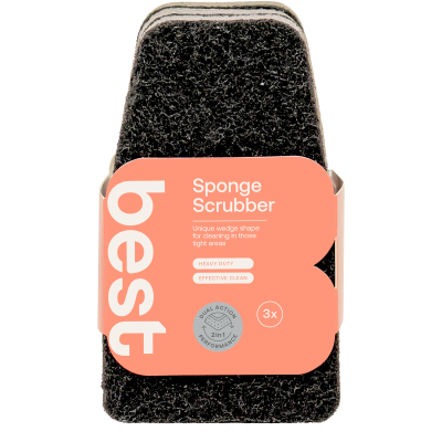Best Wedge Sponge Scrubber 3pk