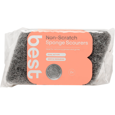 Best Non-Scratch Sponge Scourers 2pk