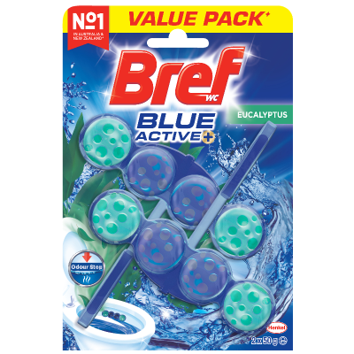 Bref Blue Active Eucalyptus Toilet Cleaner Block 100g