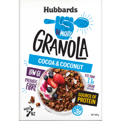 Hubbards BeMighty Cocoa & Coconut Granola 400g