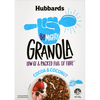 Hubbards Be Mighty Cocoa & Coconut Granola 400g