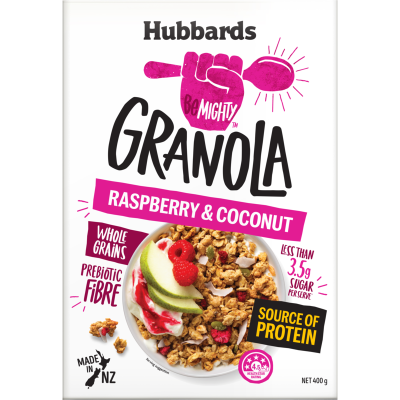 Hubbards BeMighty Raspberry & Coconut Granola 400g
