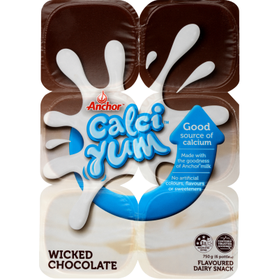 Anchor Calci-Yum Wicked Chocolate Flavoured Dairy Food 6 x 125g