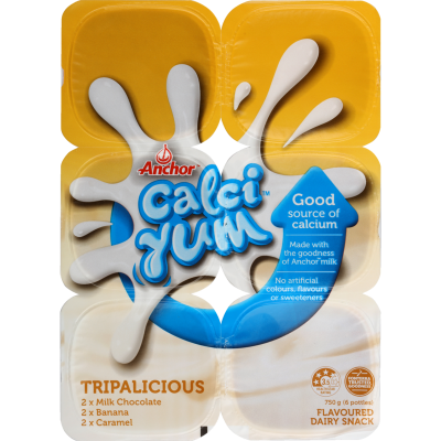 Anchor Calci-Yum Tripilicious Flavoured Dairy Food 6 x 125g