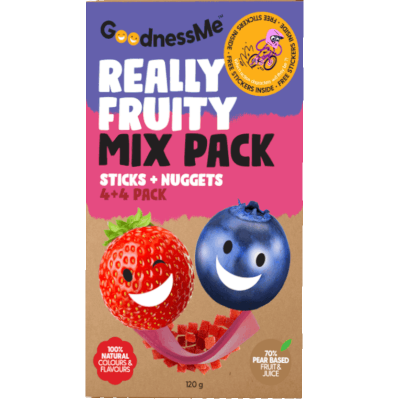 GoodnessMe Really Fruity Sticks + Nuggets Stick Mix 120g