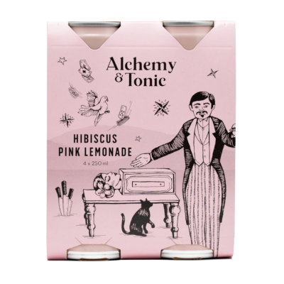 Alchemy & Tonic Hibiscus Pink Lemonade 4 x 250ml