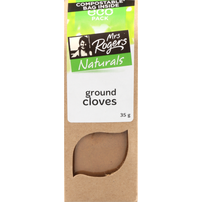 Mrs Rogers Naturals Ground Cloves ECO Pack 35g