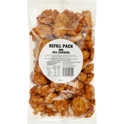 BBQ Rice Crackers Refill Pack 300g