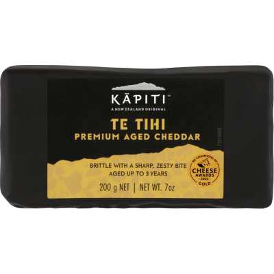 Kapiti Te Tihi Premium Aged Cheddar Cheese 200g