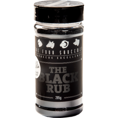 The Four Saucemen The Black Rub Shaker 300g