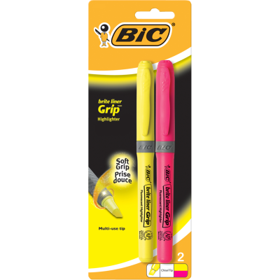 Bic Briteliner Assorted Highlighters 2pk