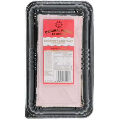 Original Foods Baking Co Raspberry Shortcake Slice 1pk