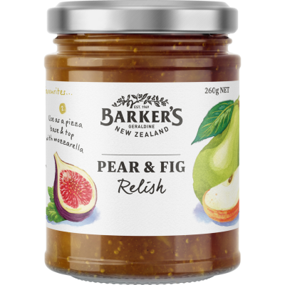 Barker's Pear & Fig Relish 260g