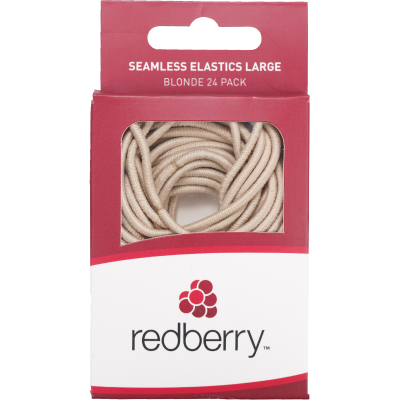 Korbond Redberry Seamless Elastics Large Blonde 24pk