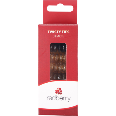 Korbond Redberry Twisty Ties 8pk