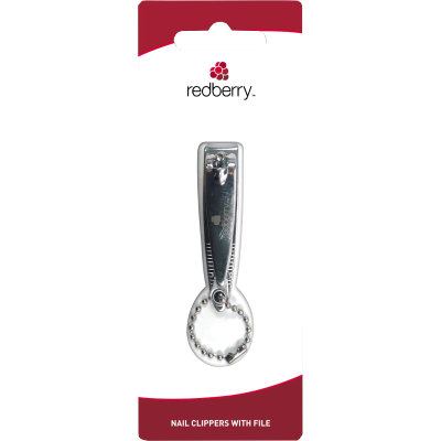 Korbond Redberry Nail Clippers With File 1ea