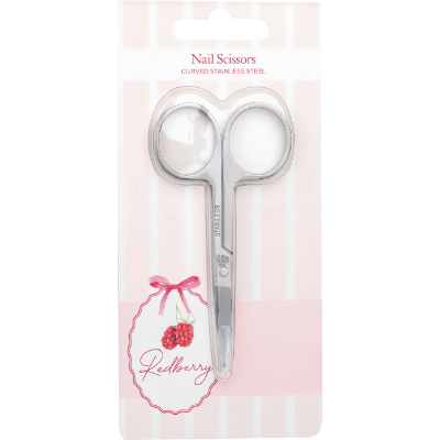 Korbond Redberry Nail Scissors Curved Stainless Steel 1pk