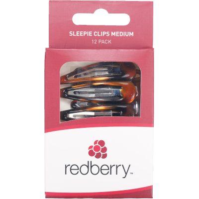 Korbond Redberry Sleepie Clips Medium 12pk