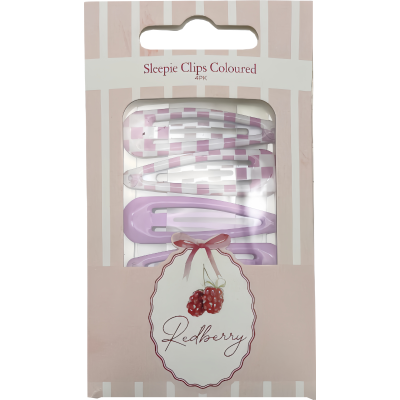Korbond Redberry Coloured Sleepie Clips 4pk