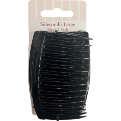Korbond Redberry Black Sidecombs Large 4pk