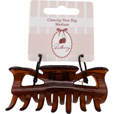 Korbond Redberry Tortiseshell Non Slip Clawclip Medium 1pk