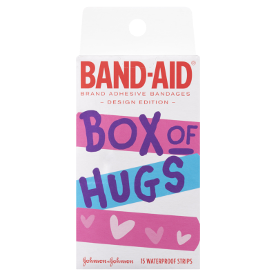 Band-Aid Box Of Hugs Waterproof Strips 15pk