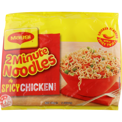 Maggi Spicy Chicken Flavour 2 Minute Noodles 5 x 76g