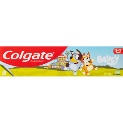 Colgate Kids Bluey Mild Mint Gel Toothpaste 2-5 Years 90g