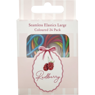 Korbond Redberry Seamless Elastics Large 24pk