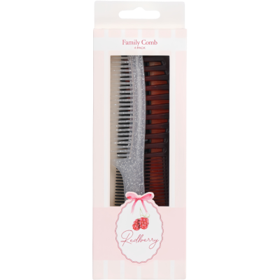 Korbond Redberry Family Combs 4pk