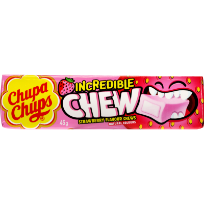 Chupa Chups Strawberry Incredible Chews 45g