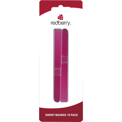 Korbond Redberry Emery Boards 10pk