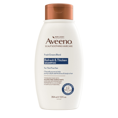 Aveeno Fresh Greens Blend Refresh & Thicken Shampoo 354ml