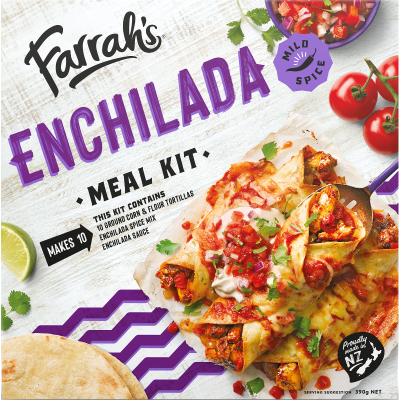 Farrah's Enchilada Mild Spice Meal Kit 390g