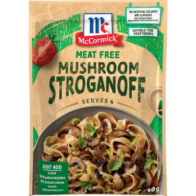 McCormick Meat Free Mushroom Strognanoff Recipe Base 40g