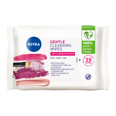 Nivea Gentle Cleansing Wipes 25pk