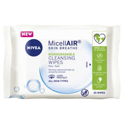 Nivea Micellar Cleansing Wipes 25pk