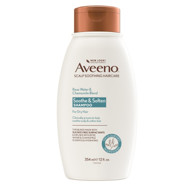 Aveeno Rose Water & Chamomile Blend Soothe & Soften Shampoo 354ml