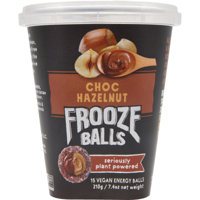 Frooze Balls Choc Hazelnut Plant Powered Vegan Energy Balls 210g