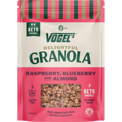 Vogel's Raspberry Blueberry And Almond Delightful Granola 360g