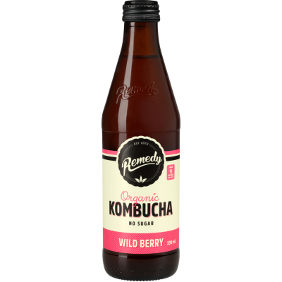 Remedy Wild Berry Organic Kombucha 330ml