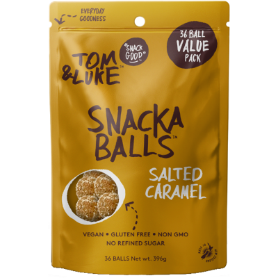 Tom & Luke Salted Caramel Snackaballs 396g