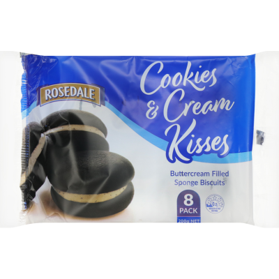 Rosedale Cookies & Cream Kisses 200g