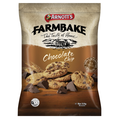 Arnott's Farmbake Chocolate Chip Biscuits 310g